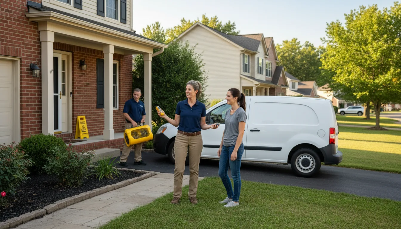 Residential water damage restoration in Picayune, MS